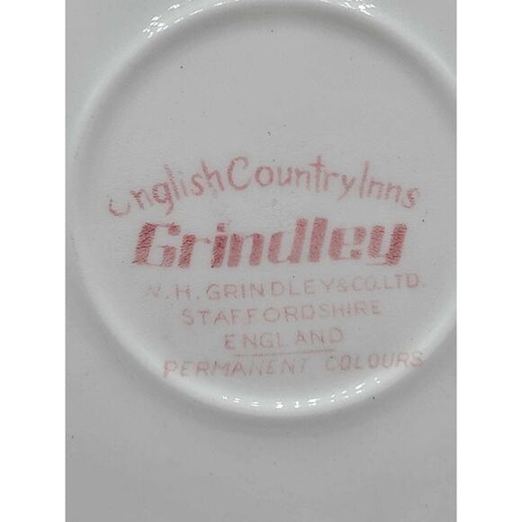 Vtg Grindley Red Staffordshire England Cups & Saucers Set of 6. English Country - Picture 2 of 14